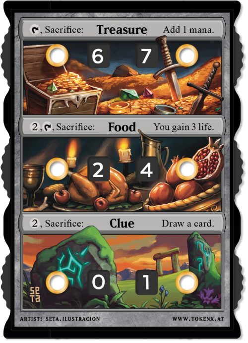 3 in 1 – Mana-, Treasure-, Food- & Clue-Counter